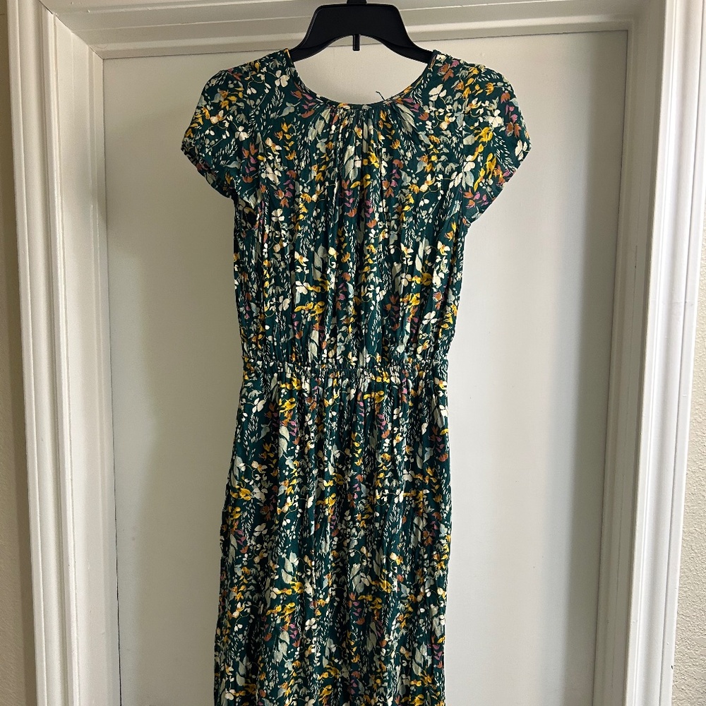 Floral Green Dress
